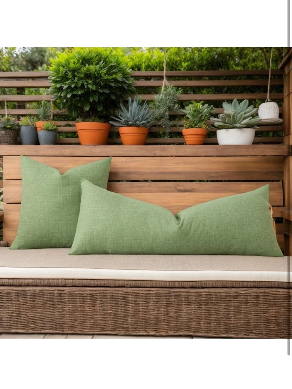 Outdoor Waterproof Long Lumbar Pillow Cover 14x36 Inch Pack Of 1